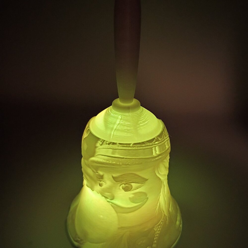 3D Printed Nutcracker Lithophane Lighted Bell, Christmas Night Light, Christmas - Picture 7 of 8